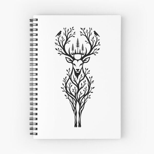 Item preview, Mystical Deer with Tree Antlers Nature Design designed and sold by Xthes.