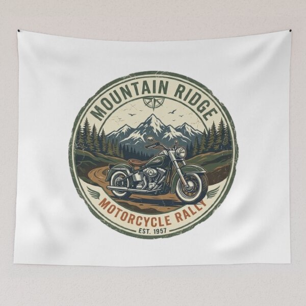 Item preview, Vintage Motorcycle Adventure T-Shirt | Retro Mountain Rider | Classic Biker Graphic designed and sold by Faisal  Shah.