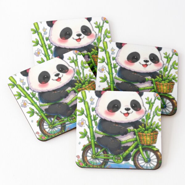 Item preview, Cute Panda Bicycle Adventure Sticker designed and sold by DailyDoodlesBySumbul.