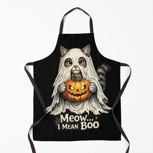 Item preview, Meow... I Mean Boo | Cute Ghost Cat Funny Halloween Cat T-Shirt designed and sold by HectorStore11.