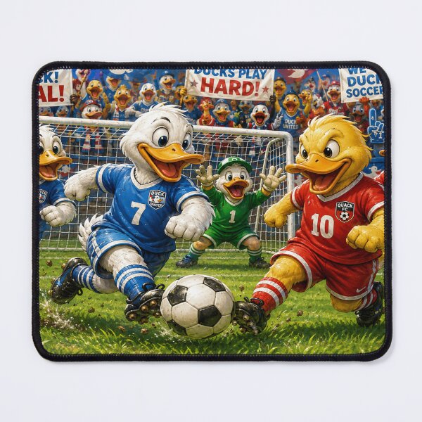 Item preview, Ducks Playing Soccer designed and sold by DazzleKitty.