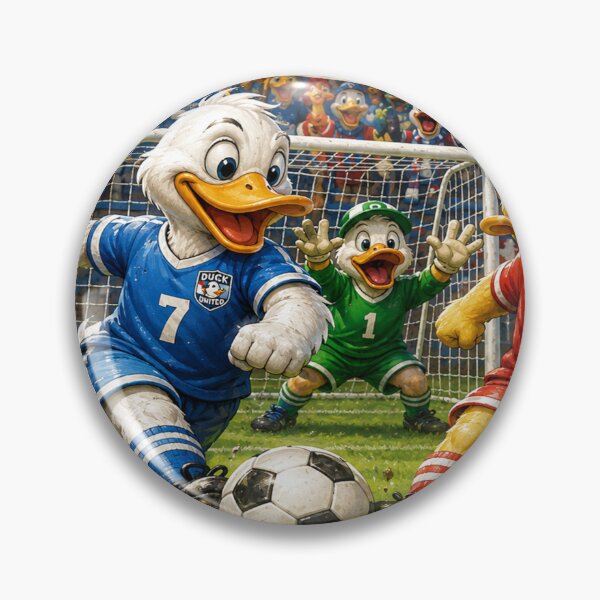 Item preview, Ducks Playing Soccer designed and sold by DazzleKitty.