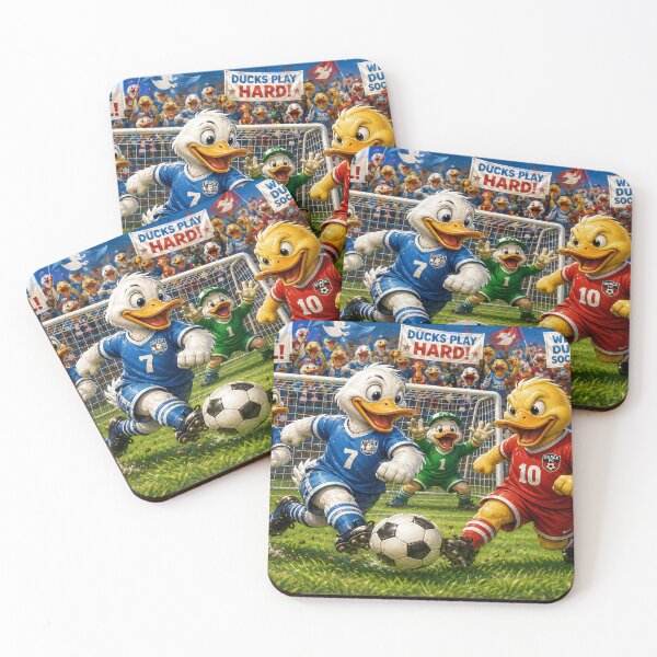 Item preview, Ducks Playing Soccer designed and sold by DazzleKitty.