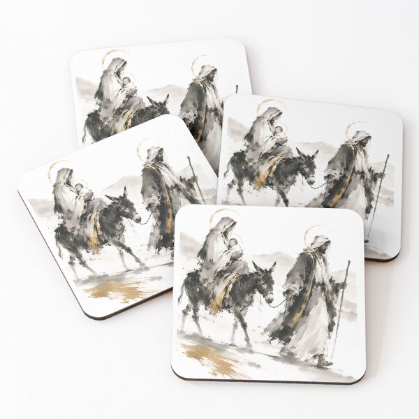 Item preview, Flight Into Egypt Holy Family Art designed and sold by Phos Creatives.