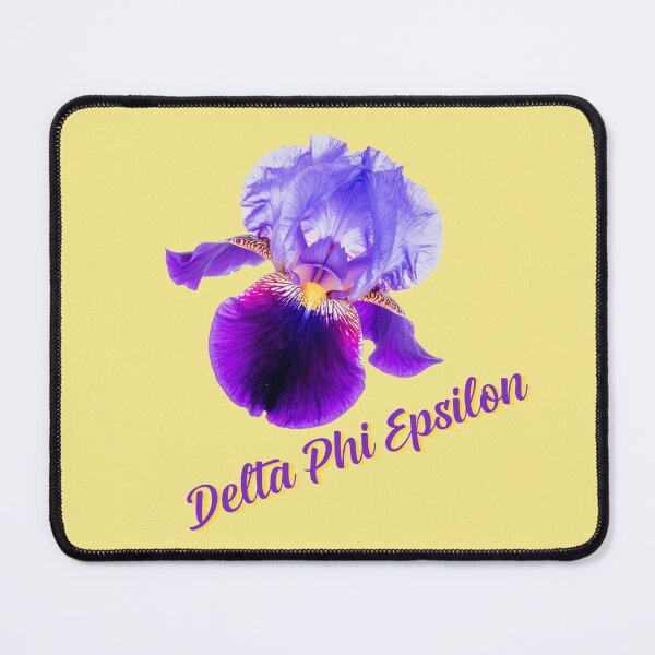 Artikelvorschau, Delta Phi Epsilon Sorority Purple Iris Flower entworfen und verkauft von JaymeOctober.