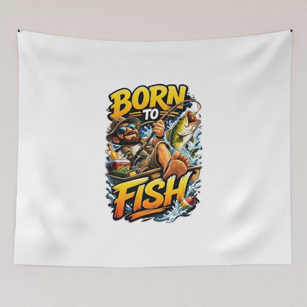 Item preview, Born To Fish Funny Bass Fishing Graphic | Fisherman Gift Idea designed and sold by Bizon2910.