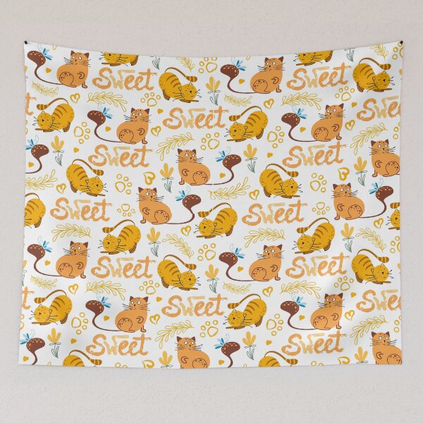 Item preview, Sweet Ginger Cats Pattern designed and sold by TeeGeeTees.