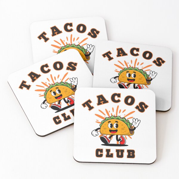 Item preview, Tacos Club - Funny Taco Character Design designed and sold by Shedronpanda.