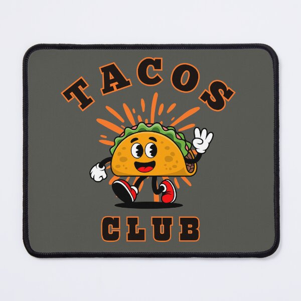 Item preview, Tacos Club - Funny Taco Character Design designed and sold by Shedronpanda.