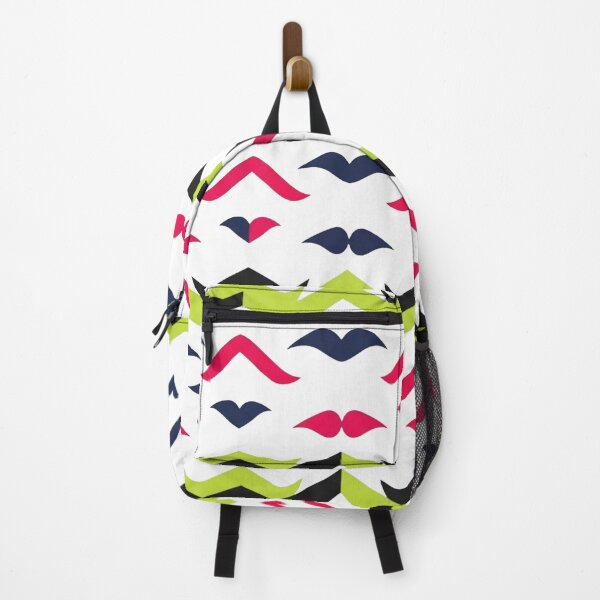 Item preview, Bold Mustache Wave Pattern - Pink Navy Lime Chevron Design designed and sold by Dzblack.