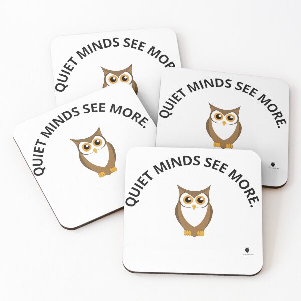 Item preview, Quiet Minds See More. | Minimal Owl Wisdom T-Shirt designed and sold by Bwolf1956.