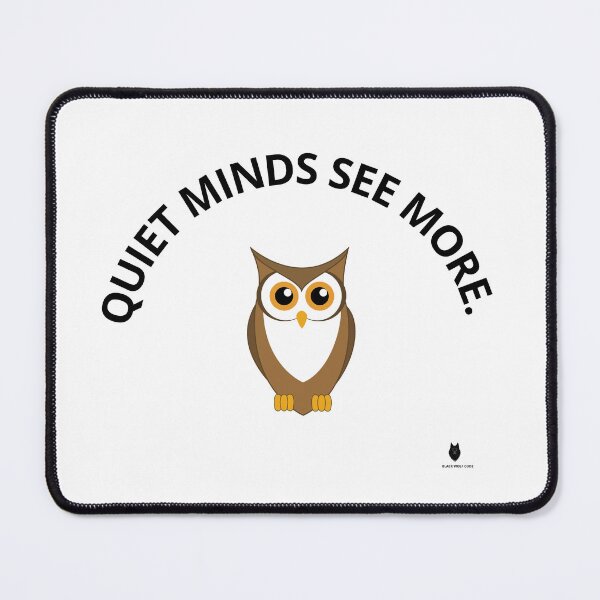 Item preview, Quiet Minds See More. | Minimal Owl Wisdom T-Shirt designed and sold by Bwolf1956.