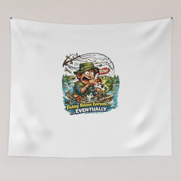 Item preview, Fishing Relaxes Everyone Eventually Funny Fishing Shirt designed and sold by Bizon2910.