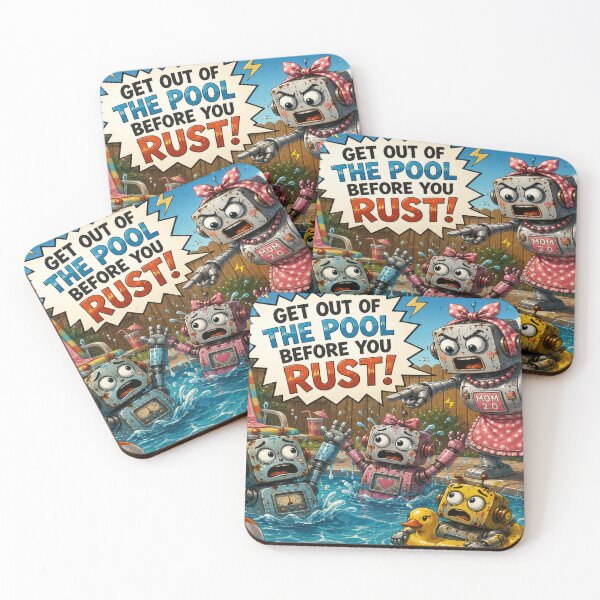 Item preview, Robots In Swimming Pool designed and sold by DazzleKitty.