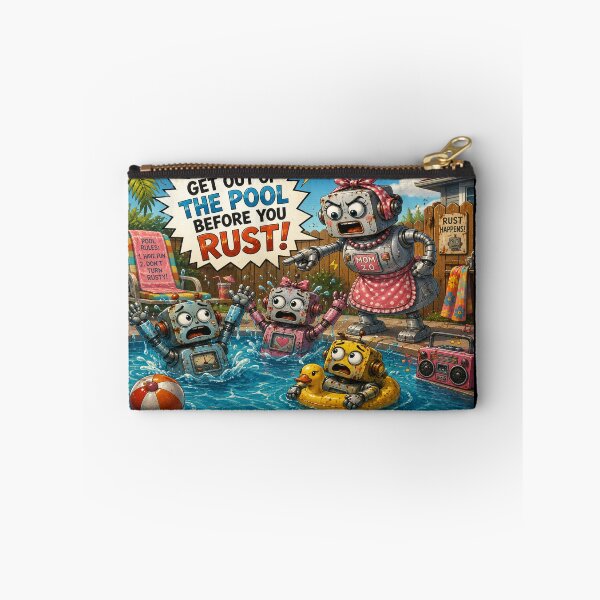 Item preview, Robots In Swimming Pool designed and sold by DazzleKitty.