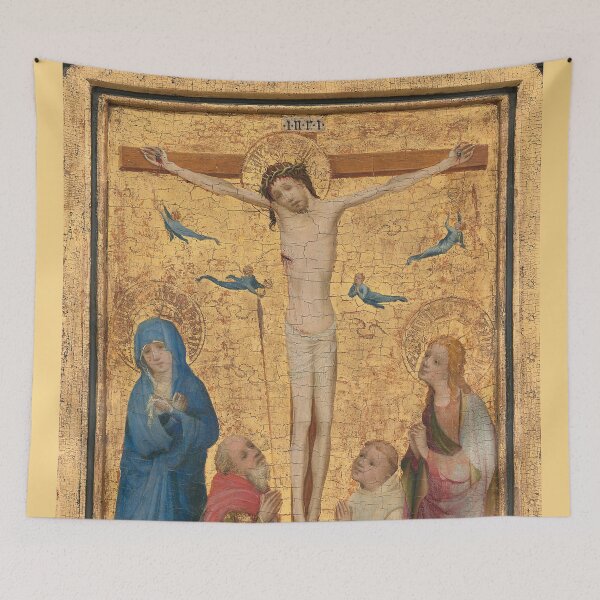 Item preview, The Crucifixion by Master of Saints Veronica 1410 designed and sold by GuyBlank.
