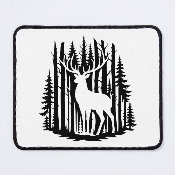 Item preview, Majestic Forest Stag Silhouette designed and sold by Xthes.