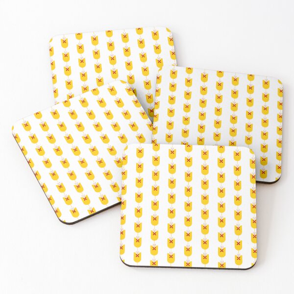 Item preview, Modern Geometric Yellow Flower Bud Illustration designed and sold by Rozi A.S.