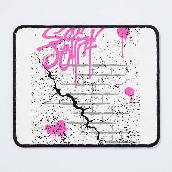 Item preview, Pink Graffiti Tag Brick Wall Aesthetic designed and sold by AhmadAnnaPrints.