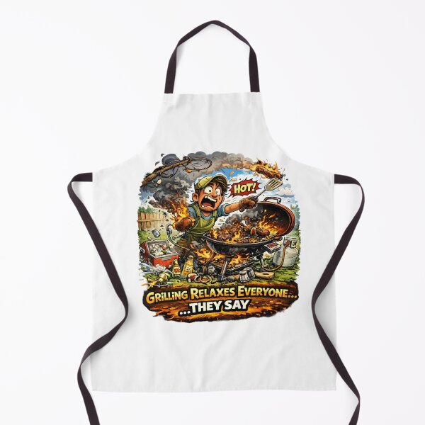 Item preview, Grilling Relaxes Everyone They Say Funny BBQ Shirt designed and sold by Bizon2910.