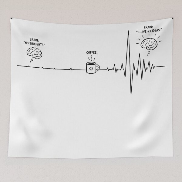 Item preview, ❤️ HEARTBEAT COLLECITON ❤️ - COFFEE ☕ - Brain Connection designed and sold by WheelieGdArt.