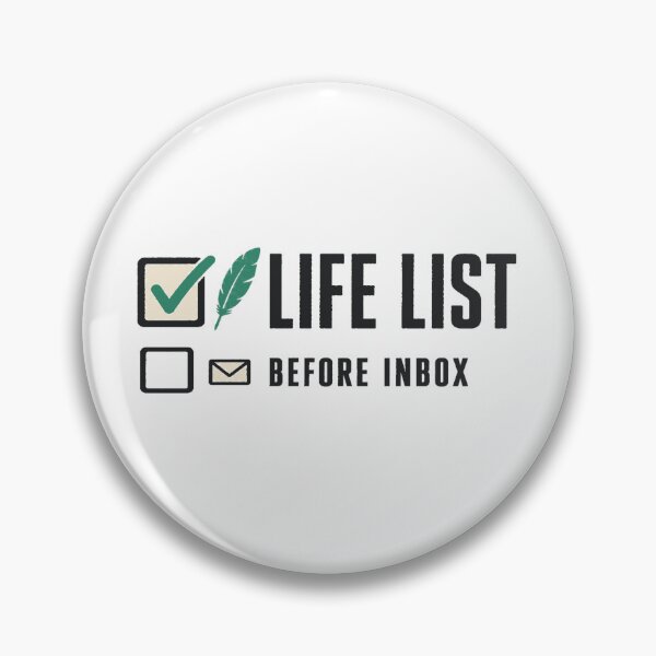 Item preview, Life List Before Inbox Birdwatching Field Log Shirt designed and sold by POD DYNASTY | Original Print On Demand T-Shirt Graphics.