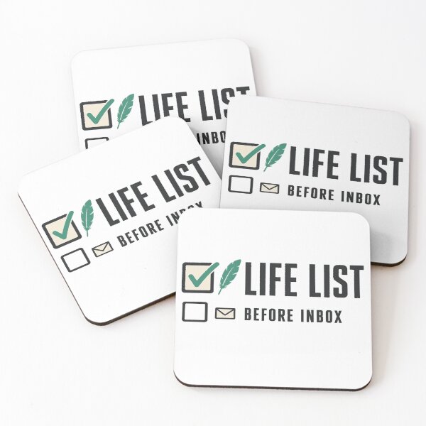 Item preview, Life List Before Inbox Birdwatching Field Log Shirt designed and sold by POD DYNASTY | Original Print On Demand T-Shirt Graphics.