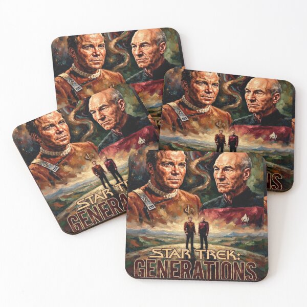 Item preview, Star Trek: Generations Retro Sci-Fi Space Opera Tribute Art Poster designed and sold by Art's Diner.