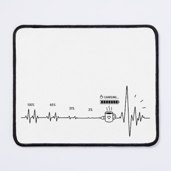 Item preview, ❤️ HEARTBEAT COLLECITON ❤️ - COFFEE ☕ - Coffee Battery Low designed and sold by WheelieGdArt.