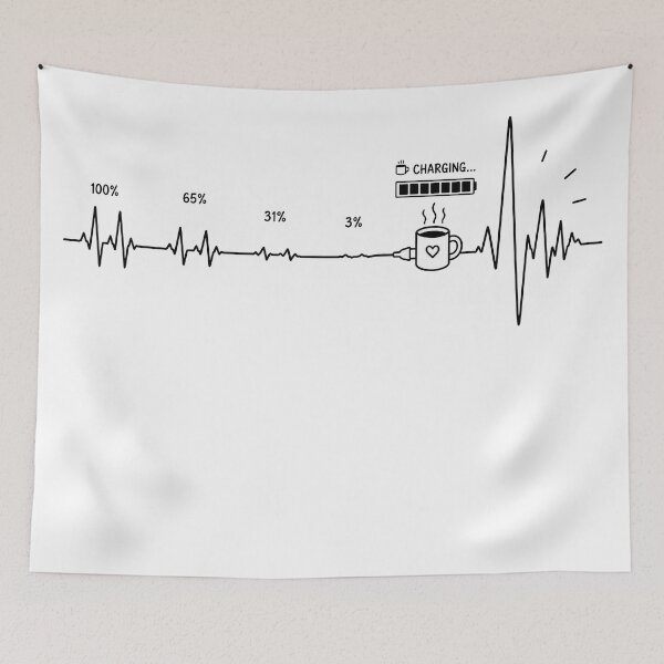 Item preview, ❤️ HEARTBEAT COLLECITON ❤️ - COFFEE ☕ - Coffee Battery Low designed and sold by WheelieGdArt.