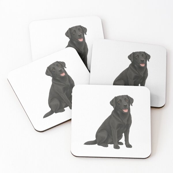 Item preview, Black Lab Portrait Sitting Pose designed and sold by RealEqEdit.