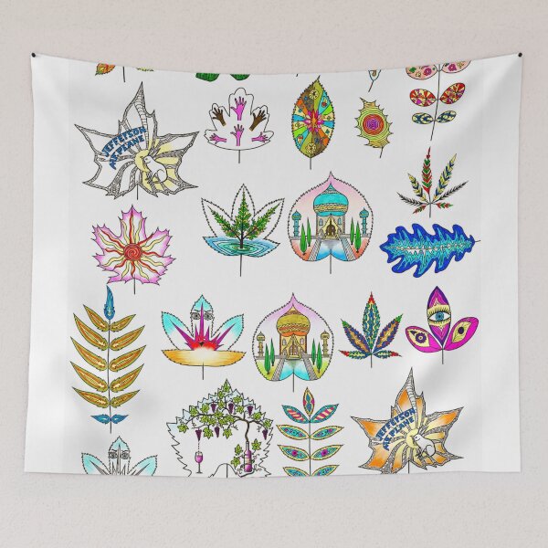 Item preview, Fantasy Psychedelic Leaves (version 2) designed and sold by ales-panz.