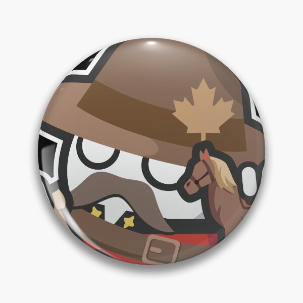 Item preview, Funny Canadian Mountie Cartoon with Horse and Map designed and sold by Torket-y.