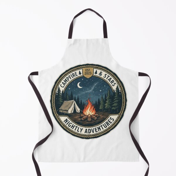 Item preview, Campfire Under the Stars T-Shirt | Outdoor Adventure Badge | Camping Nature Graphic designed and sold by Faisal Shah.