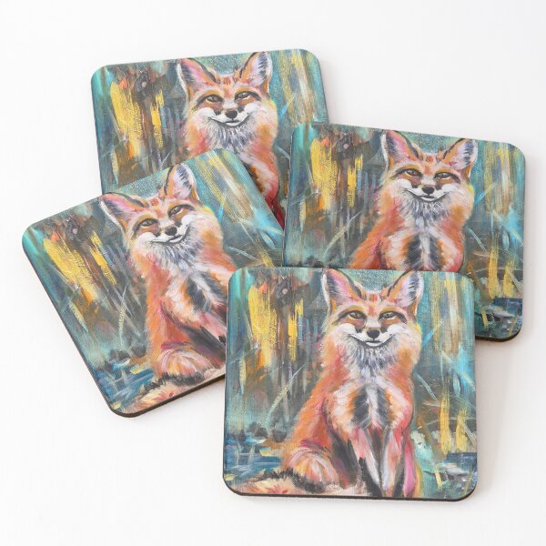 Item preview, Cheeky fox oilpainting  designed and sold by tattooclumsey.