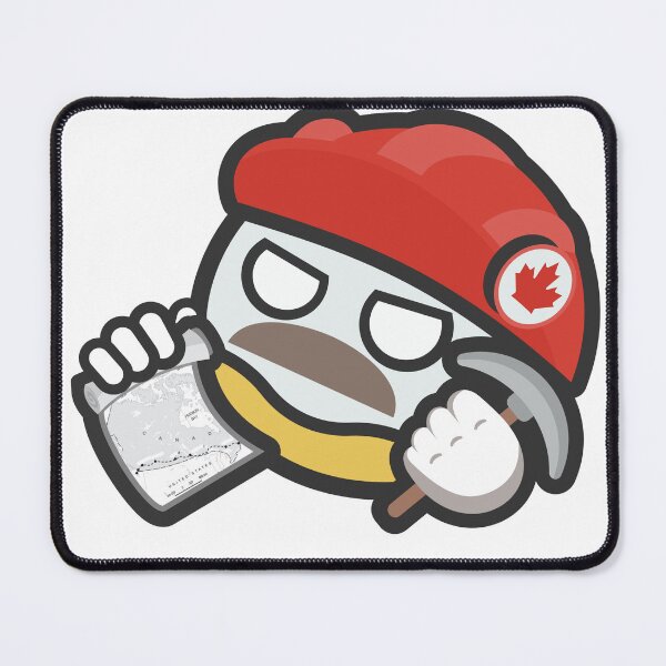 Item preview, Canadian Explorer Cartoon Character with Pickaxe and Map designed and sold by Torket-y.