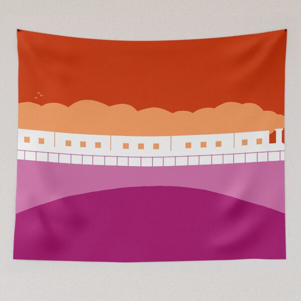Item preview, Lesbian Pride Flag Train designed and sold by LavaRabbit.