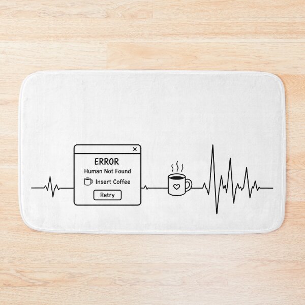 Item preview, ❤️ HEARTBEAT COLLECITON ❤️ - COFFEE ☕ - Error Message designed and sold by WheelieGdArt.