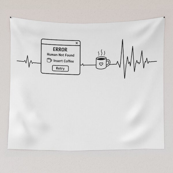 Item preview, ❤️ HEARTBEAT COLLECITON ❤️ - COFFEE ☕ - Error Message designed and sold by WheelieGdArt.