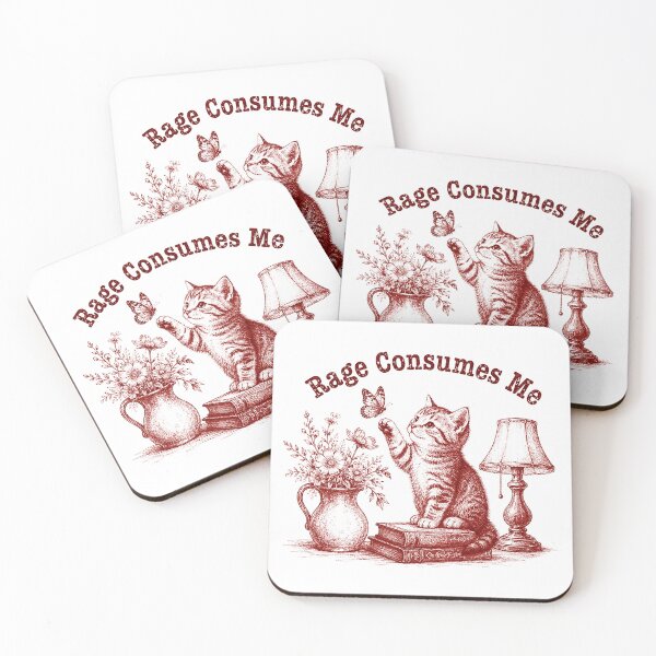 Item preview, Rage Consumes Me Cat Flower Cute Kitty Cat Meme designed and sold by Kladhadredo.