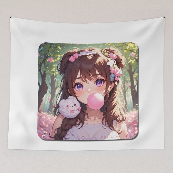 Item preview, Just a girl who love bubble gum and nature designed and sold by Jsw-speedartja.