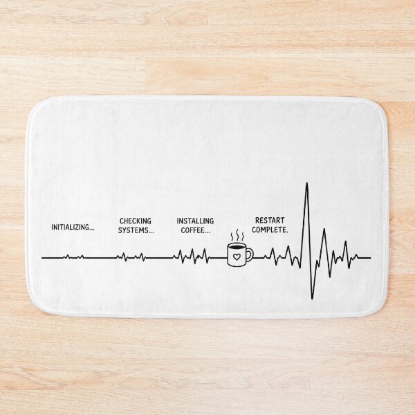 Item preview, ❤️ HEARTBEAT COLLECITON ❤️ - COFFEE ☕ - Human Software Update Initializing... designed and sold by WheelieGdArt.