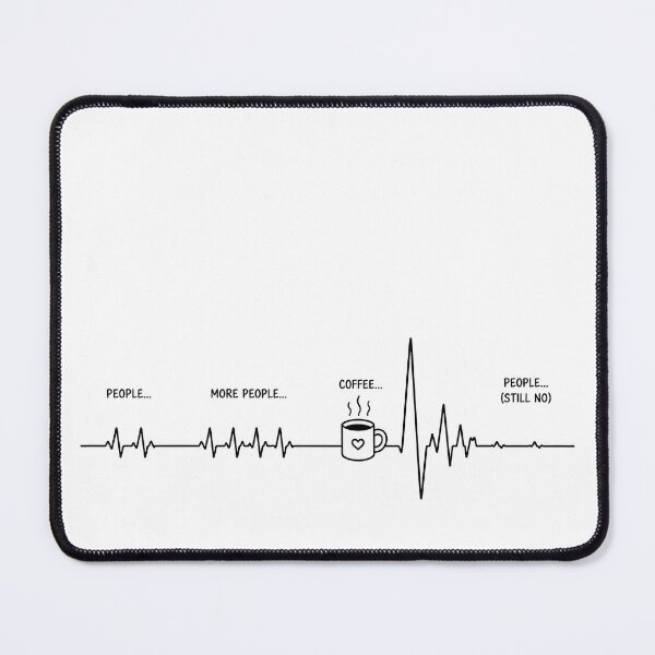 Item preview, ❤️ HEARTBEAT COLLECITON ❤️ - COFFEE ☕ - Introvert Mode designed and sold by WheelieGdArt.