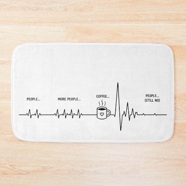 Item preview, ❤️ HEARTBEAT COLLECITON ❤️ - COFFEE ☕ - Introvert Mode designed and sold by WheelieGdArt.