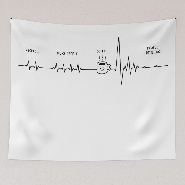 Item preview, ❤️ HEARTBEAT COLLECITON ❤️ - COFFEE ☕ - Introvert Mode designed and sold by WheelieGdArt.