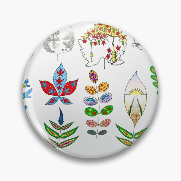 Item preview, Fantasy Psychedelic Leaves (version 3) designed and sold by ales-panz.