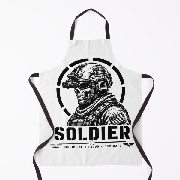 Item preview, Soldier Skull | Discipline Focus Dominate | Tactical Military Shirt designed and sold by Bizon2910.
