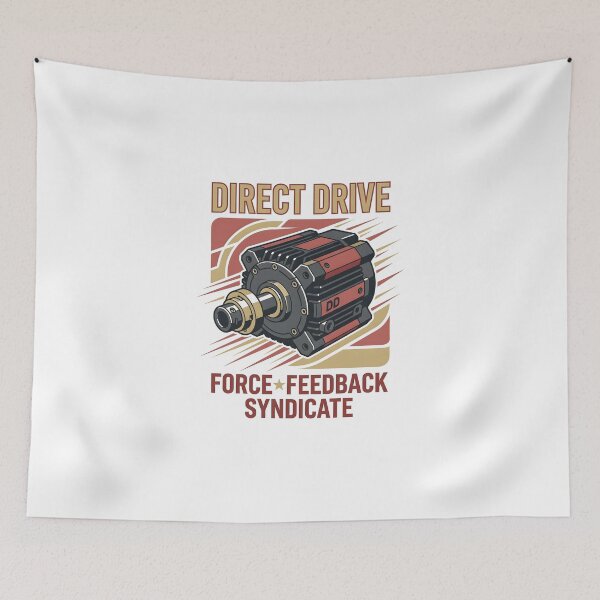 Item preview, Direct Drive Force Feedback Syndicate Sim Racing T-Shirt Graphic designed and sold by EKHOAISTORE.
