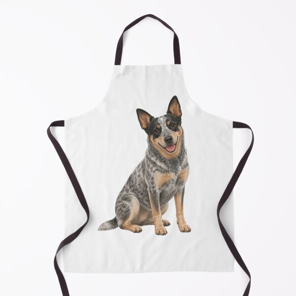 Artikelvorschau, Blue Merle Heeler Porträt in sitzender Pose entworfen und verkauft von RealEqEdit.