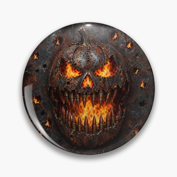 Item preview, Industrial Halloween Rusted Plate & Cyber Barbed Wire Pumpkin designed and sold by Aimaniia666.